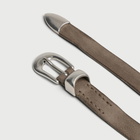 Our Legacy Men's Sundried Clay Leather 2 Cm Belt