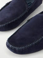 Thom Sweeney - Cashmere-Lined Suede Slippers - Blue