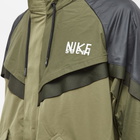 Nike Men's Sacai Trench Coat Jacket in Medium Olive