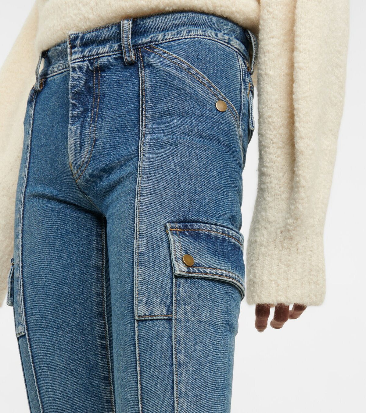 Petar Petrov Genadio low-rise flared jeans