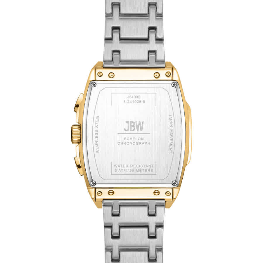 JBW Echelon Collection Chronograph Quartz Gold Dial Mens Watch J6409B