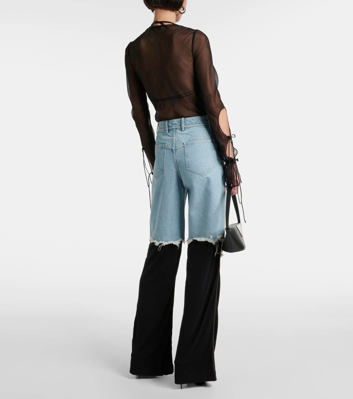 Christopher Esber Deconstructed wide-leg jeans