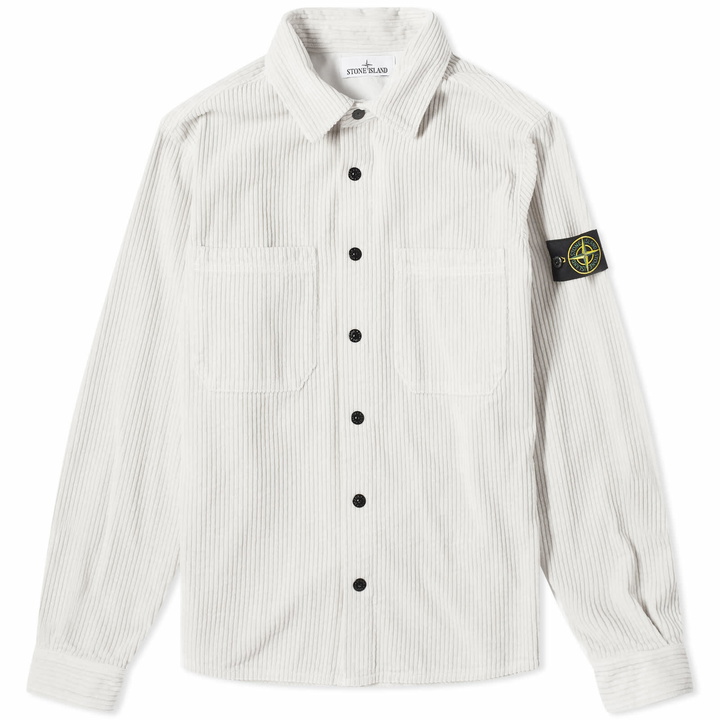 Photo: Stone Island Men's Corduroy Overshirt in Plaster