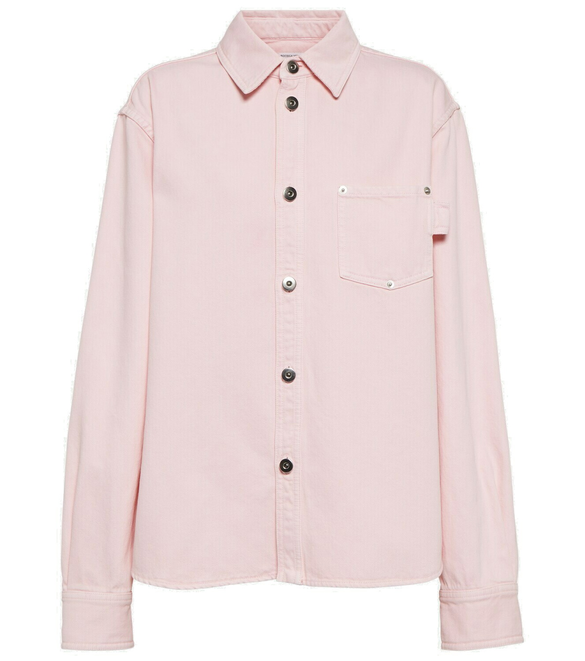 【関税込み】Bottega Veneta ピンク レザー プリントTシャツ Bottega Veneta: Pink Printed Leather T-Shirt | SSENSE