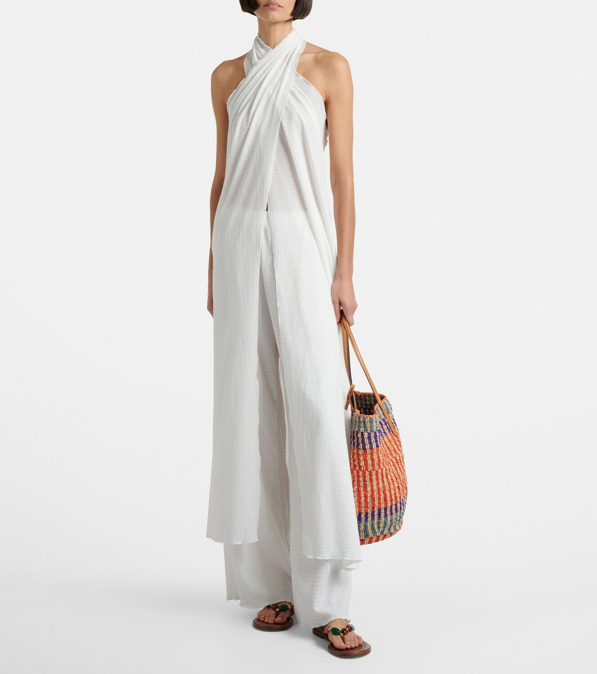 Jade Swim Stella sheer halterneck maxi dress