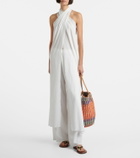 Jade Swim Stella sheer halterneck maxi dress