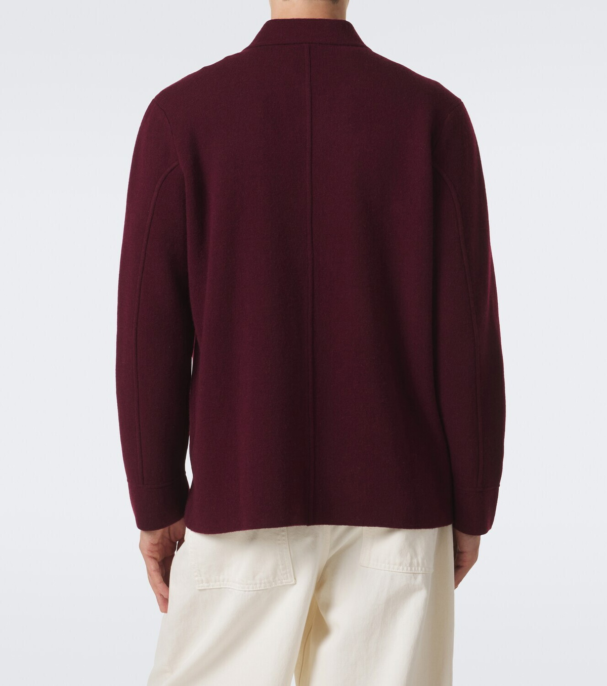 Allude Knitted wool and cashmere cardigan