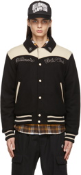 Billionaire Boys Club Off-White & Black Western Varsity Jacket