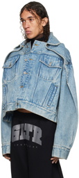 Jean Paul Gaultier Blue Shayne Oliver Edition Denim Jacket