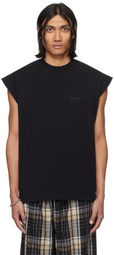 VTMNTS Black Embroidered Tank Top