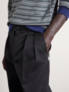 WTAPS - Straight-Leg Pleated Twill Trousers - Black