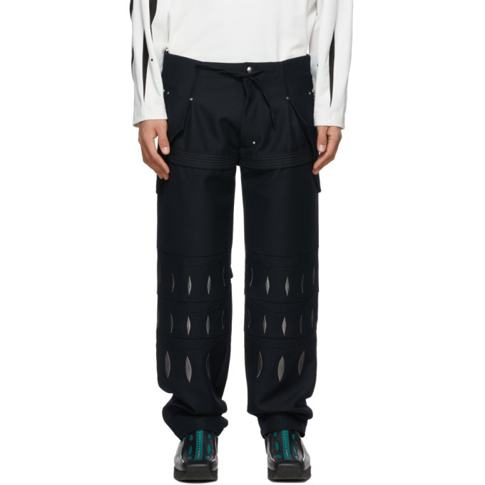 Kiko Kostadinov Black Embroidered Arcadia Trousers Kiko Kostadinov