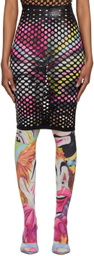 FAL-ASH Black Lasercut Bodysuit