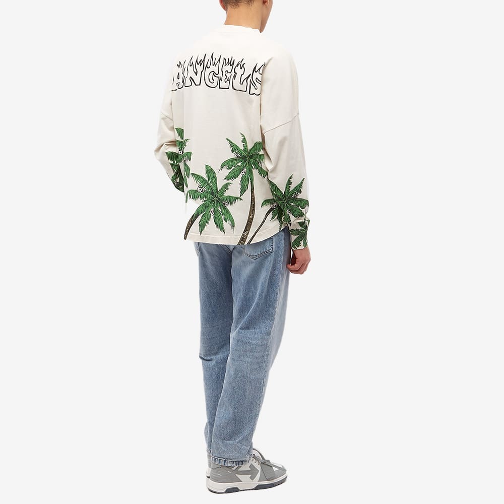 Palm Angels Men's Long Sleeve Palms and Skulls T-Shirt in
