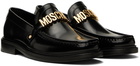 Moschino Black Logo Loafers