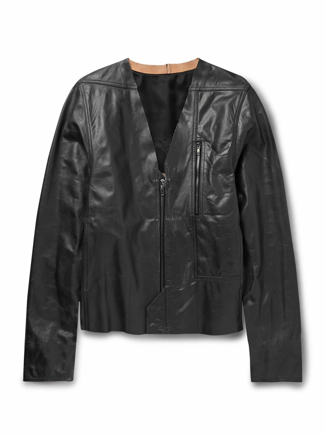 Rick Owens Mollino Biker in Black | FWRD