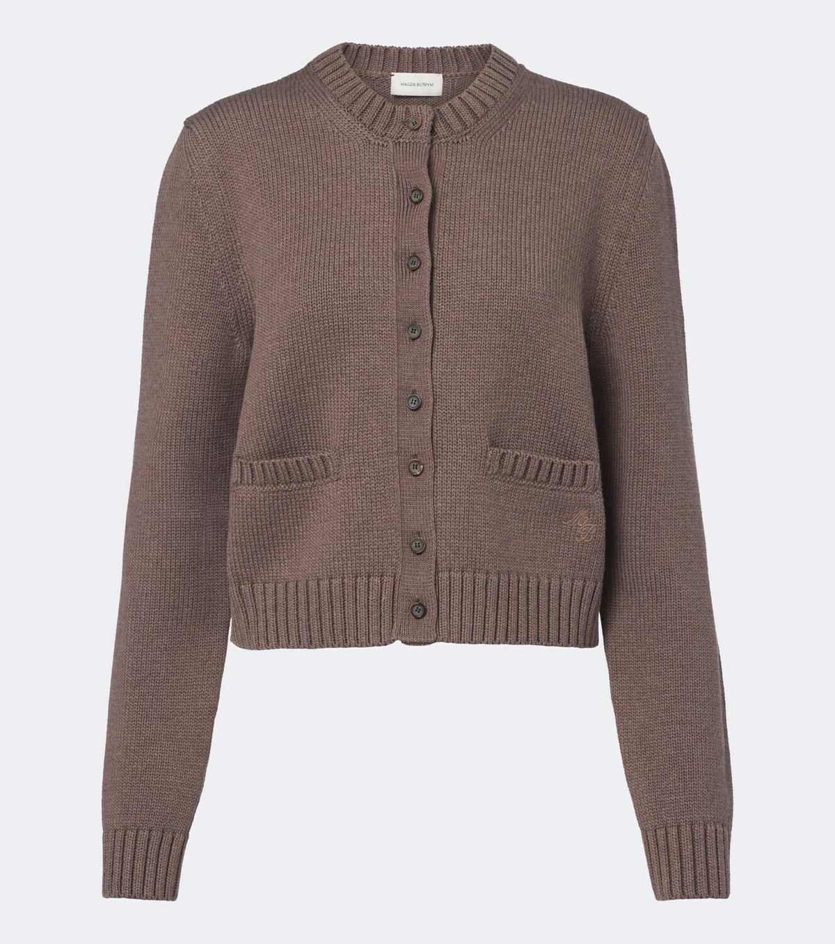 Magda Butrym Ribbed-knit cotton cardigan