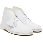Clarks Originals White Suede Desert Boots