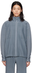 HOMME PLISSÉ ISSEY MIYAKE Gray Zip Jacket