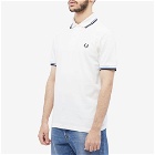 Fred Perry Authentic Men's Original Twin Tipped Polo Shirt in Ecru/Royal/Black