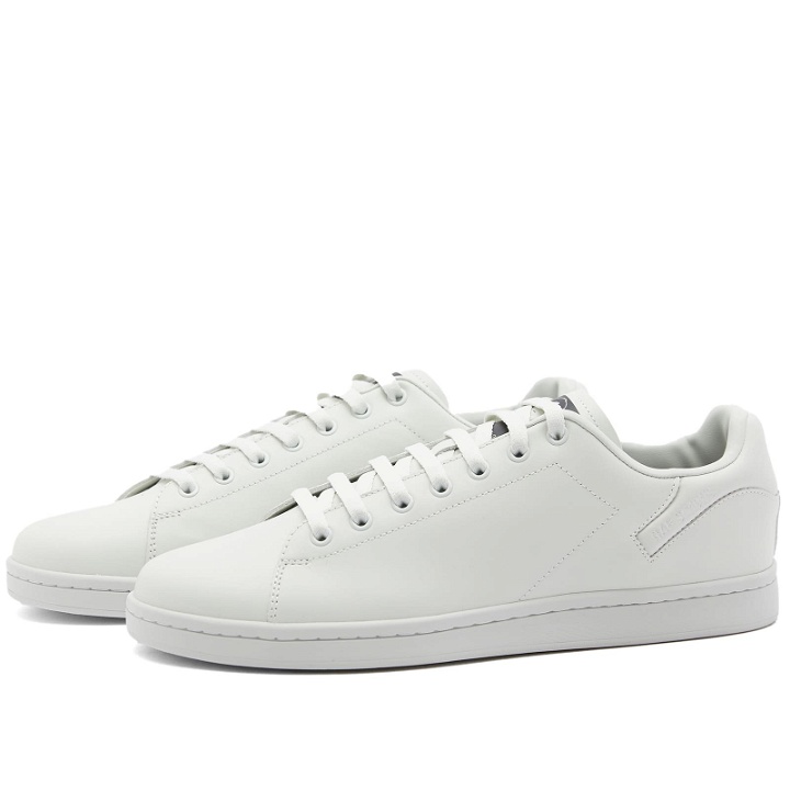 Photo: Raf Simons Men's Orion Cupsole Leather Cupsole Sneakers in Light Grey