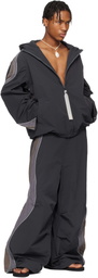 ERL Black UFO Windbreaker Jacket