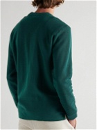 Club Monaco - Striped Cotton-Piqué Sweatshirt - Green