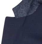Canali - Navy Slim-Fit Mélange Stretch-Wool Suit Jacket - Men - Navy