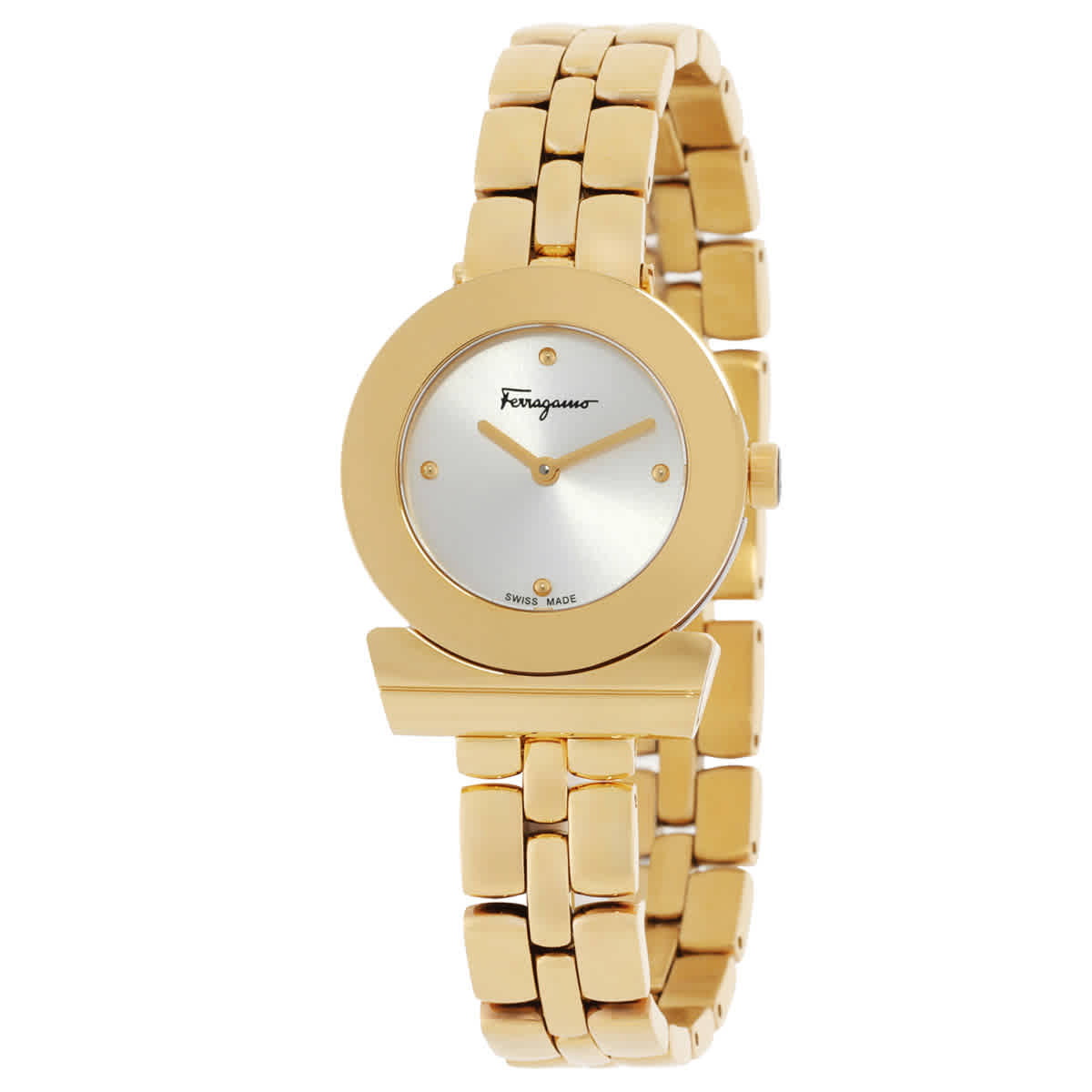 Ferragamo Gancino Quartz Black Dial Ladies Watch SFYA00421