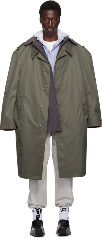 Photo: Prototypes Khaki Cut Up Trench Coat