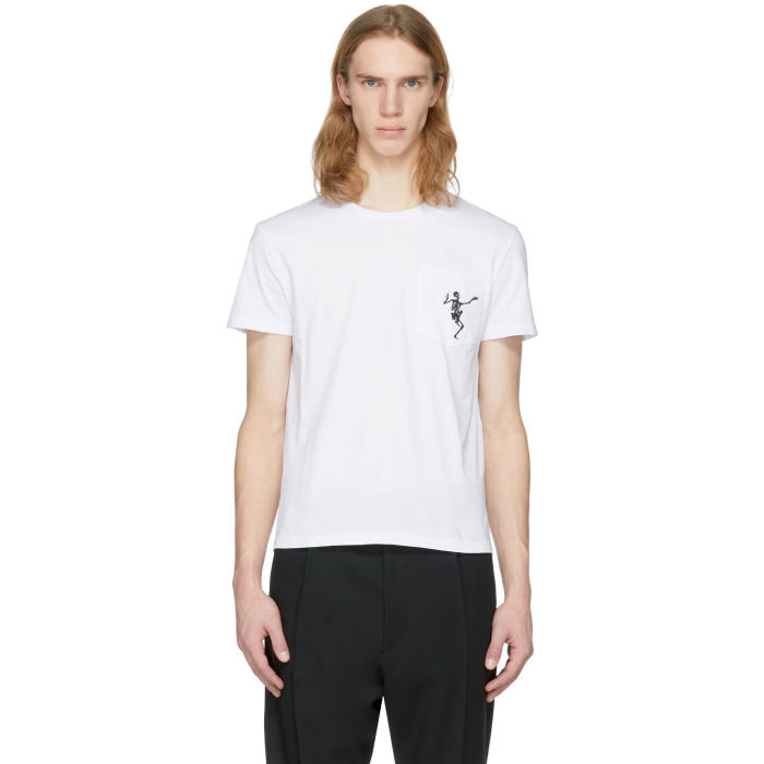 Photo: Alexander McQueen White Dancing Skeleton T-Shirt