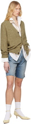 Maison Margiela Blue Faded Denim Shorts