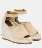 Stella McCartney Faux suede wedge espadrilles