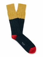 Paul Smith - Albert Colour-Block Cable-Knit Socks