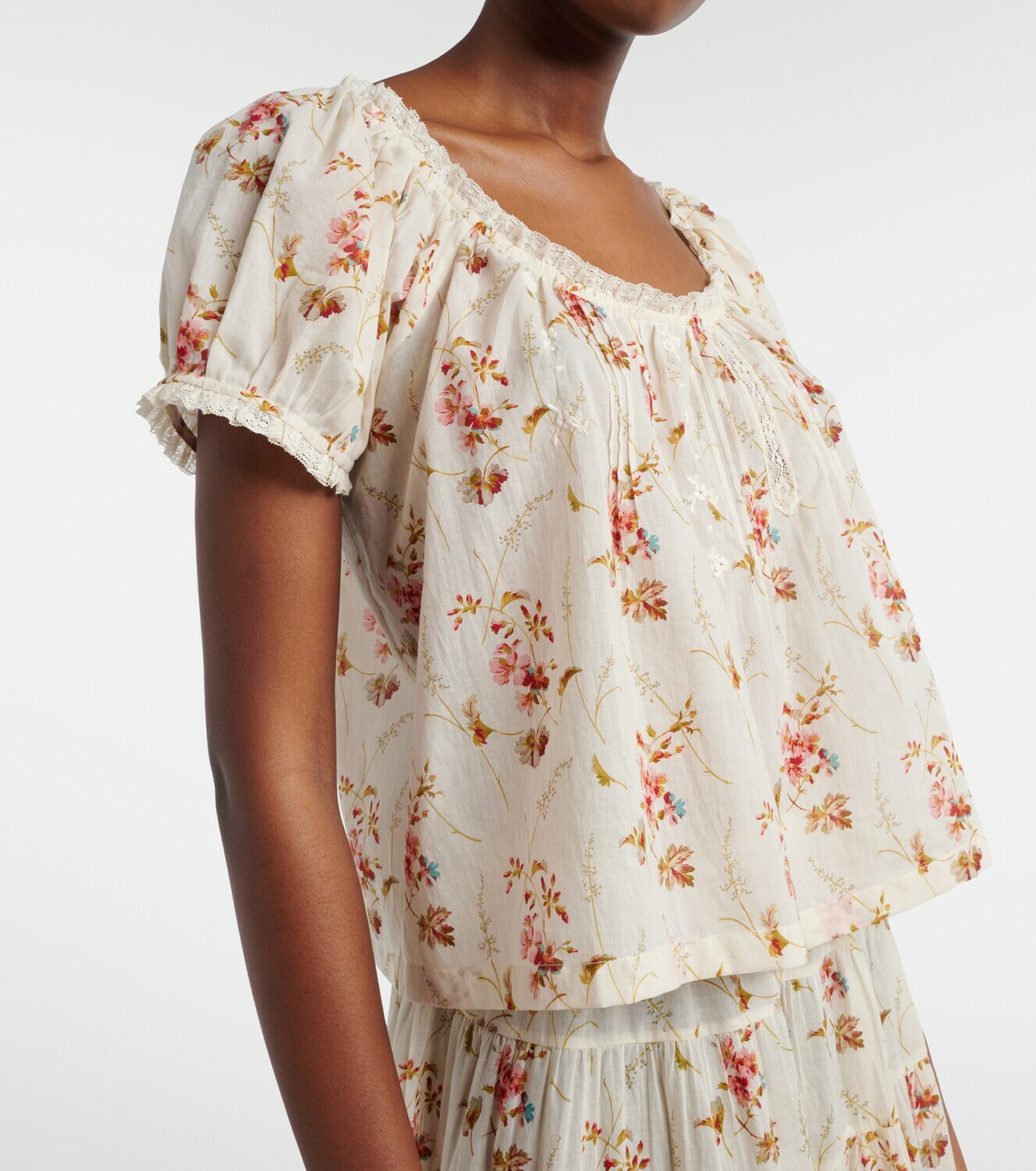 Dôen Frederica floral cotton top