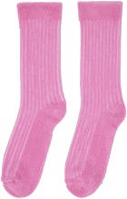 SOCKSSS Two-Pack Pink & White Socks