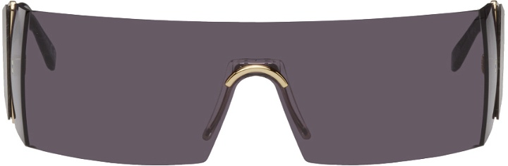 Photo: RETROSUPERFUTURE Black & Gold Pianeta Sunglasses