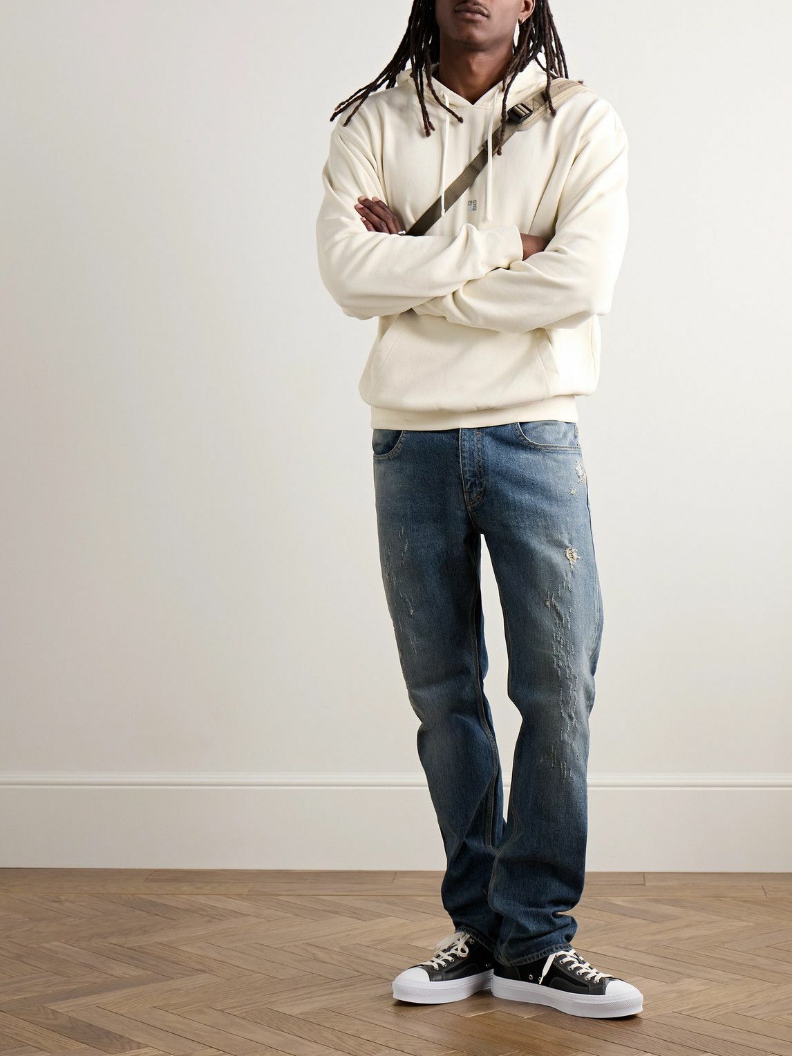 Givenchy - Slim-Fit Straight-Leg Distressed Jeans - Blue Givenchy