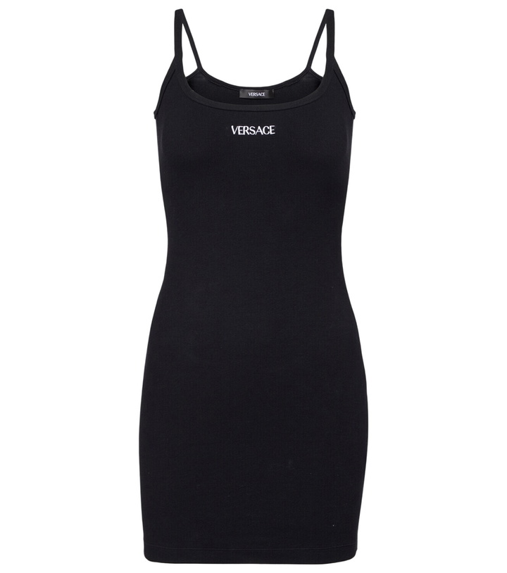 Versace Silver-Tone Metal Mesh Slip Mini Dress Versace