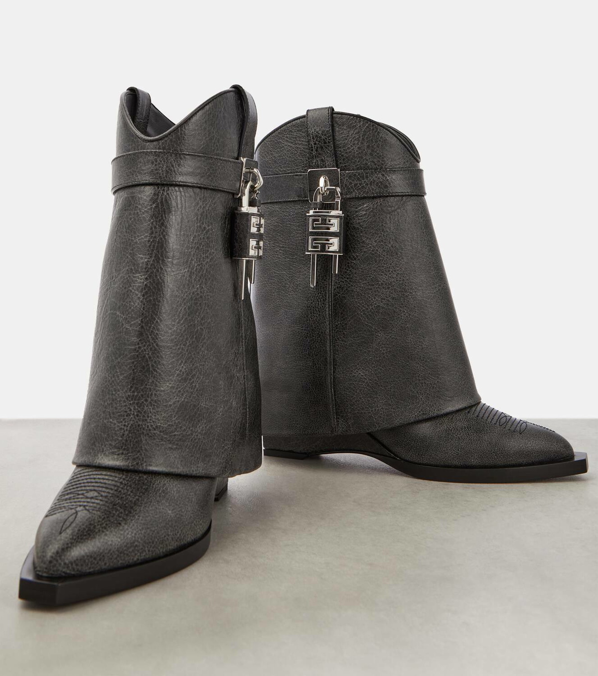 Givenchy Shark Lock leather ankle boots Givenchy