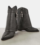 Givenchy Shark Lock leather ankle boots
