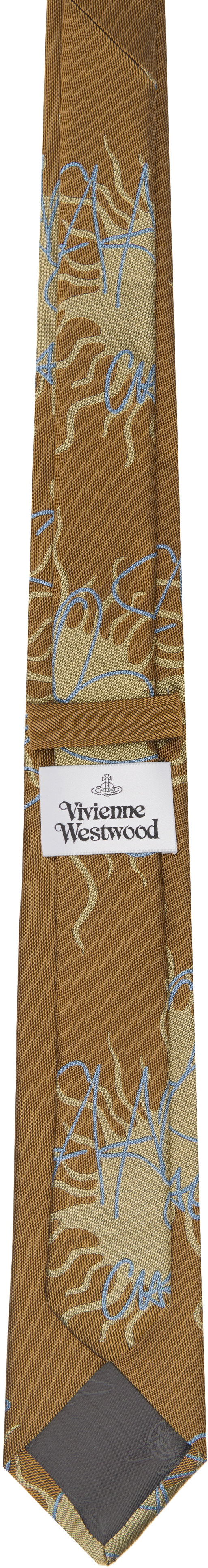 Vivienne Westwood Gold 7cm 'Chaos' Tie