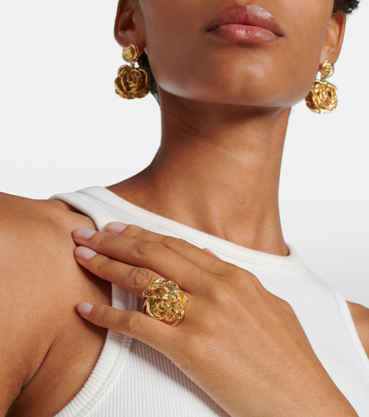 Magda Butrym Floral gold-plated ring