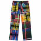 AGR Women's Tartan Denim Cargo Pant in Multi