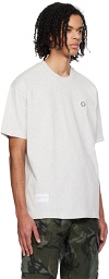 AAPE by A Bathing Ape Gray Patch T-Shirt