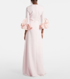 Safiyaa Belen ruffled crêpe gown