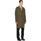 Acne Studios Khaki Wool Double-Faced Coat