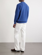 Beams Plus - Cotton-Blend Piqué Polo Shirt - Blue