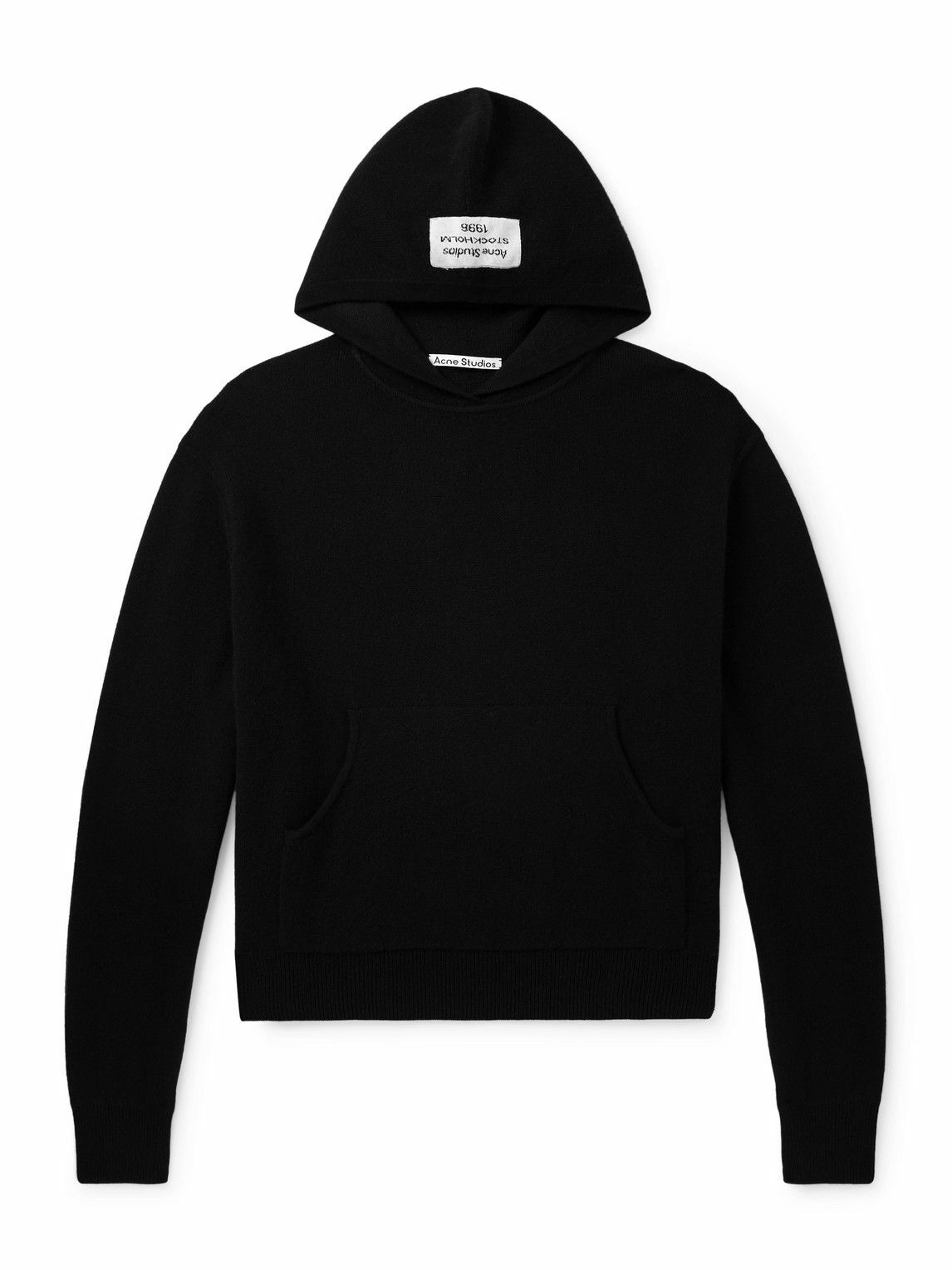 Acne Studios Black Logo Stamp Hoodie Acne Studios