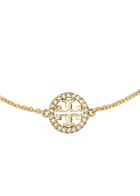 Tory Burch Icon 18k Gold Pavé Chain Bracelet - One Size